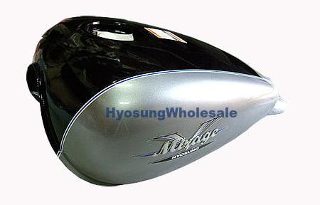 Hyosung Fuel Gas Tank Black Silver GV125 GV250 – Hyosung Wholesale